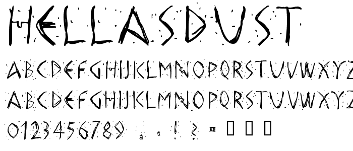 HellasDust font