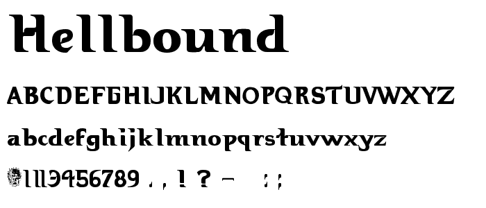 Hellbound font