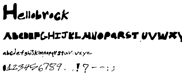 HelloBrock font
