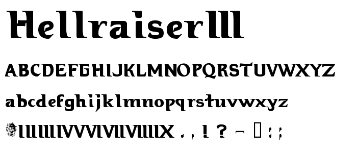 Hellraiser3 font