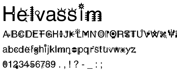 HelvAssim font