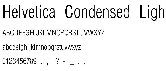 Helvetica-Condensed-Light-Li font