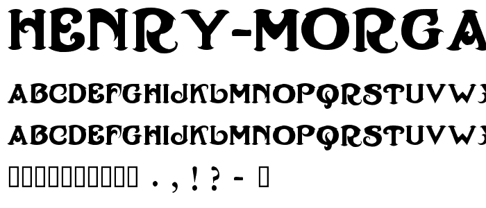 Henry Morgan font