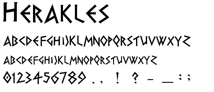 Herakles font