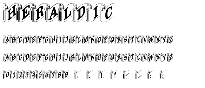 Heraldic font