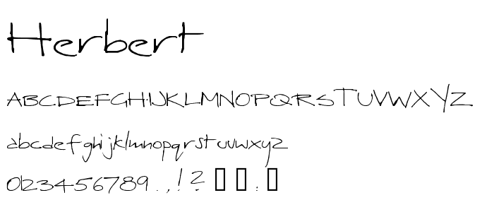 Herbert font