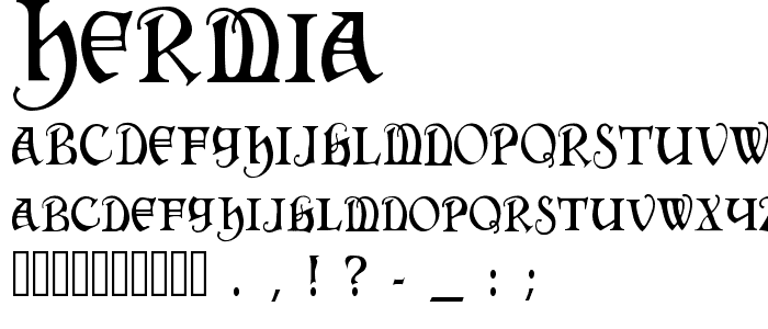 Hermia™ font