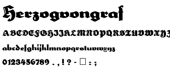 HerzogVonGraf font