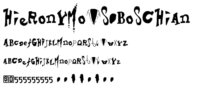 Hieronymous Boschian font