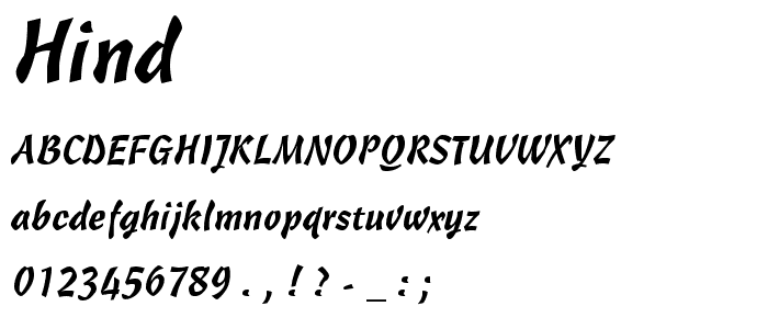 Hind font