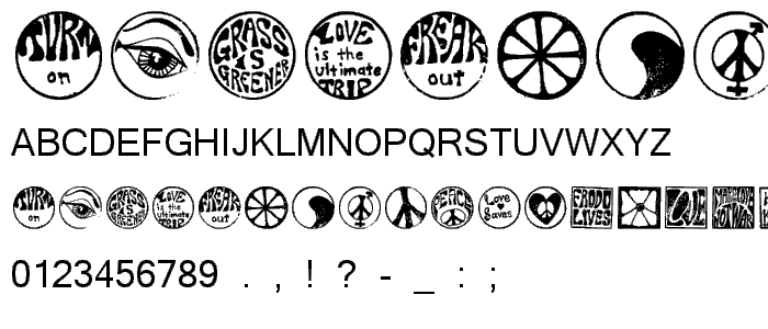 HippyStampA font