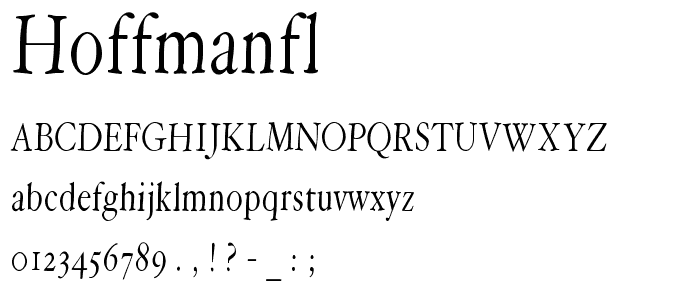 HoffmanFL font