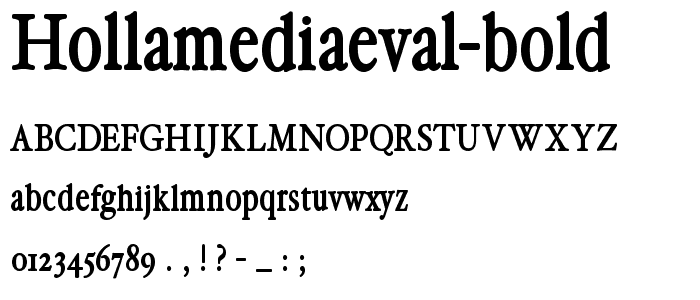HollaMediaeval-Bold font