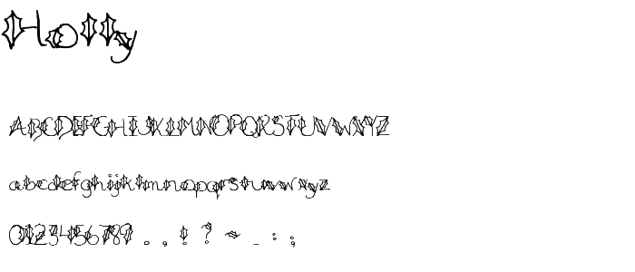 Holly font