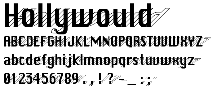 HollyWould font