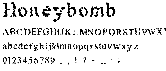 Honeybomb font