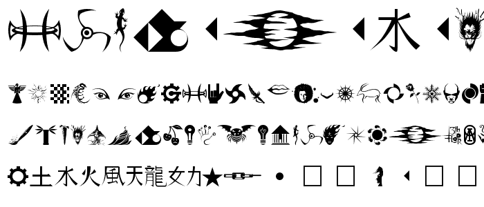 Hong s 2 Dings font