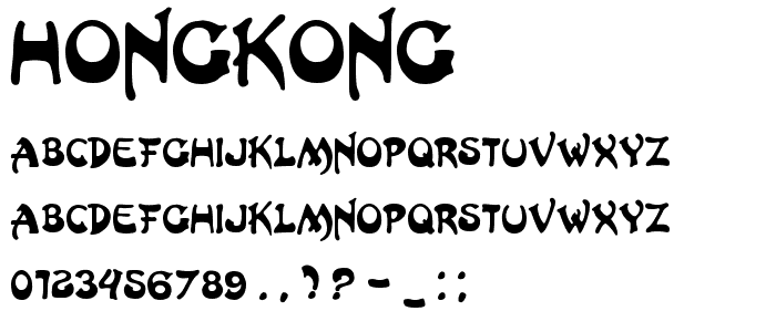 HongKong font