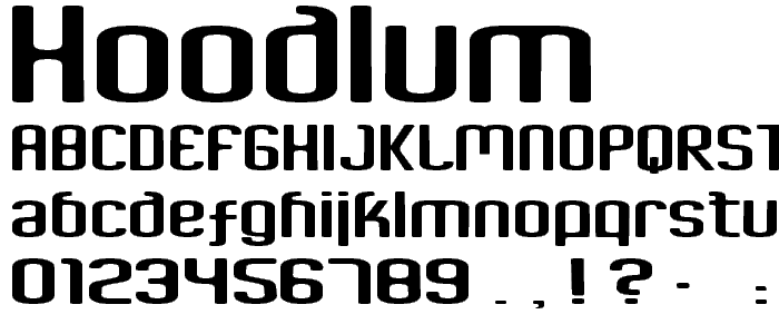 Hoodlum font