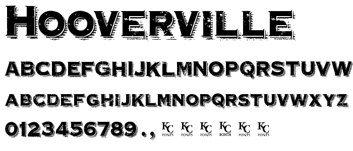 Hooverville font