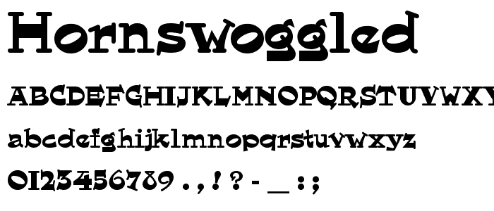 Hornswoggled font