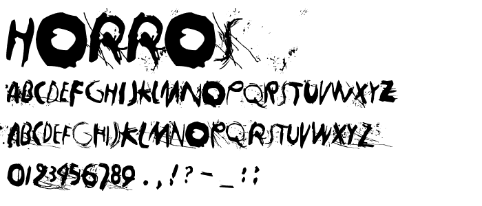 Horros font