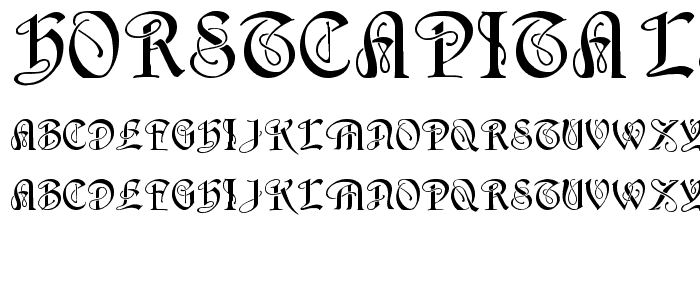 HorstCapitals font