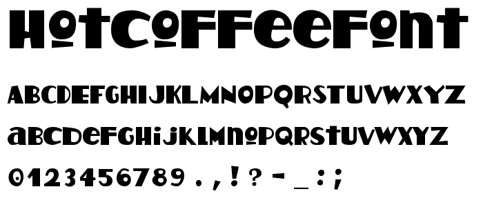 HotCoffeeFont font