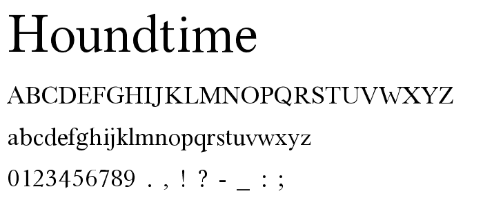 Houndtime font
