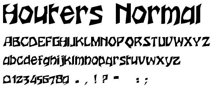 Houters-Normal font