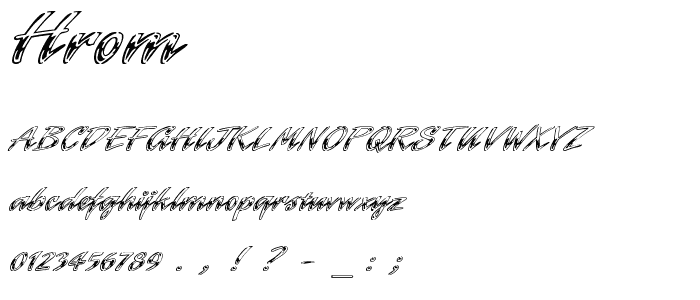 Hrom font