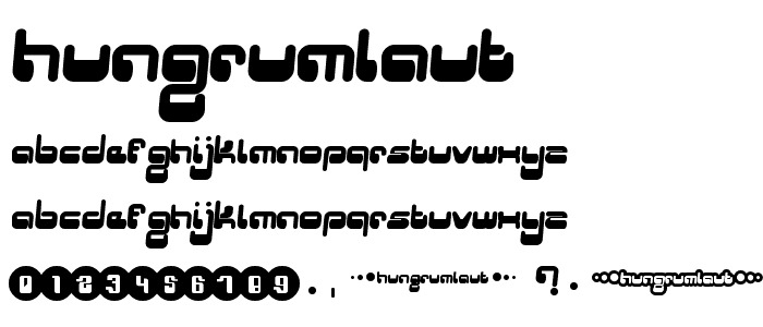 Hungrumlaut font