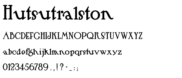 HutSutRalston font