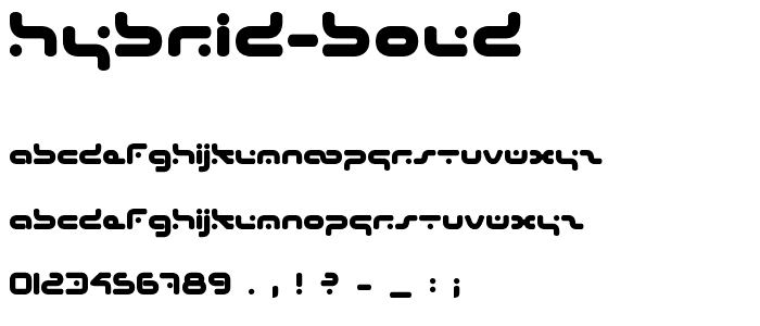 Hybrid Bold font