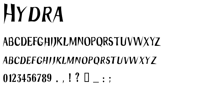 Hydra font