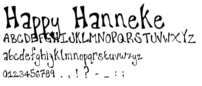 happy_hanneke font