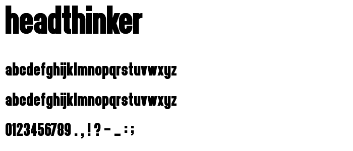 headthinker font