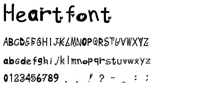 heartfont font