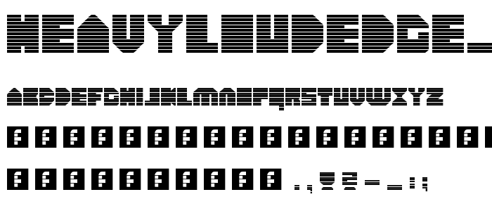 heavyLOUDedge_lineH Regular font