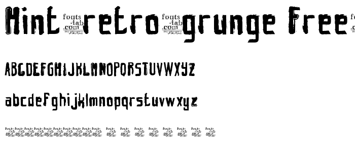 hint-retro-grunge_free-version font