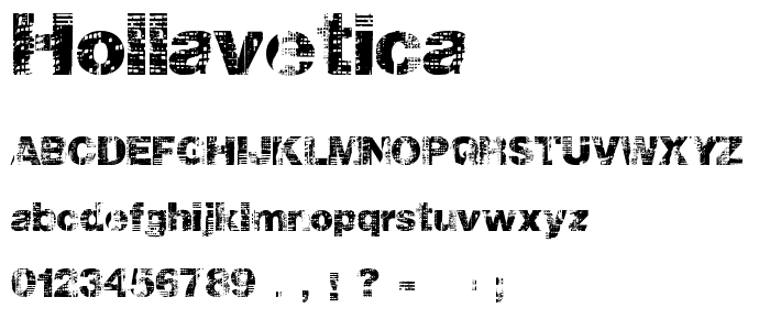 hollavetica font