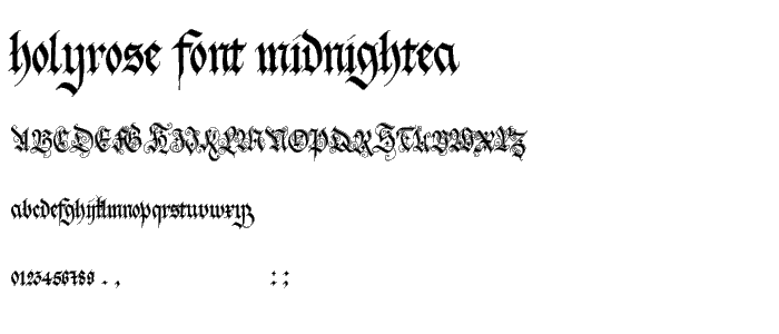 holyrose font midnightea police