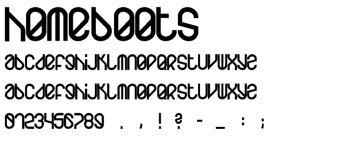 homeboots font
