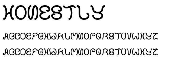 honestly font