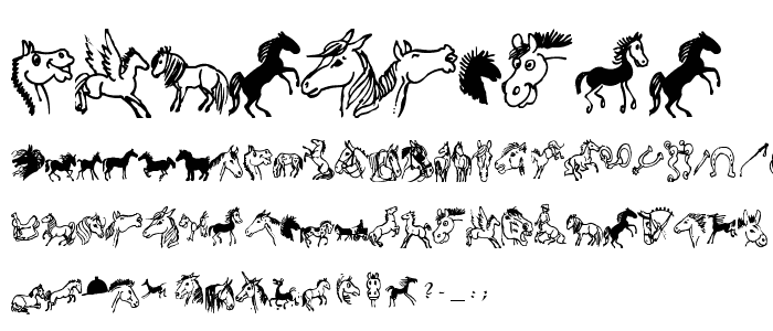 horsedings font
