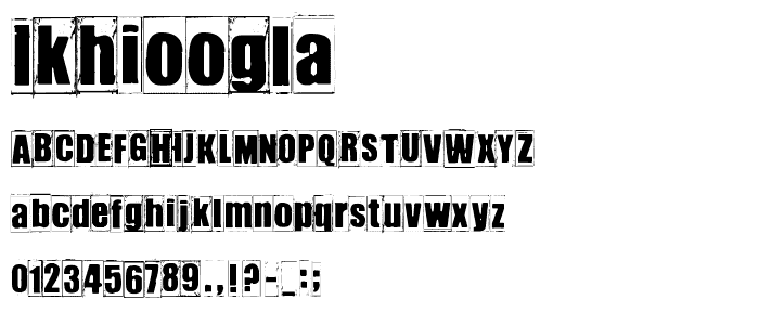 IKHIOOGLA font