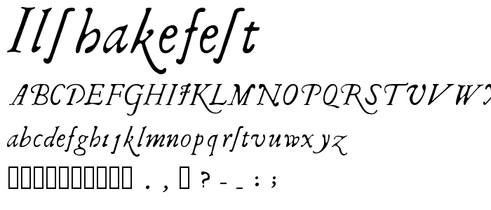 ILShakeFest font