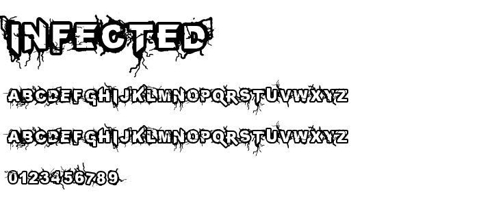 INFECTED font