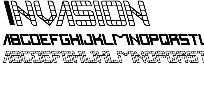 INVASION font