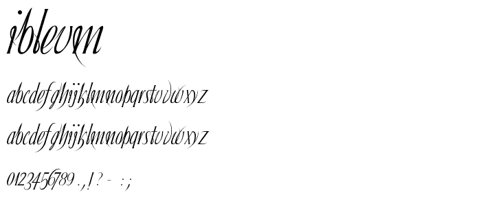 Ibleum font